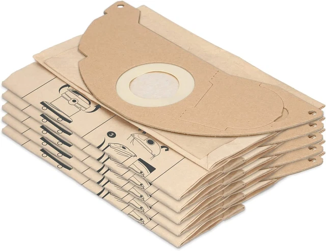 Lot De 20 Sacs D'Aspirateur Compatibles Avec Aspirateurs Kärcher WD2, MV2 2
