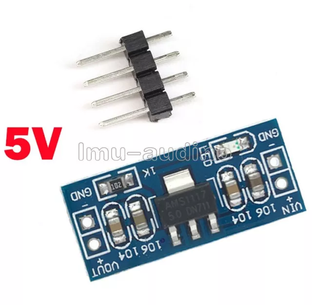5PCS 6.0V-12V to 5V AMS1117-5.0V Power Supply Module AMS1117-5.0