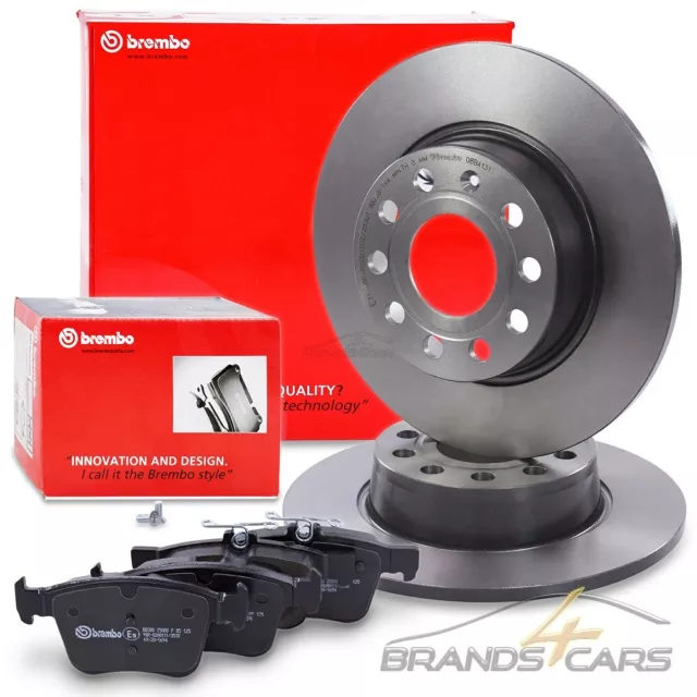 Brembo Bremsscheiben Ø272 +Beläge Hinten Für Audi A3 8V Seat Ateca Vw Golf 7