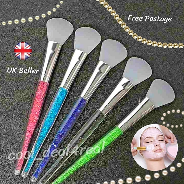 Rhinestone Silicone Face Mask Brush Facial Applicator Makeup Tools FREE POSTAGE