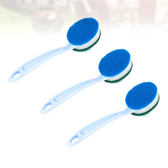3 pz pastiglie esfolianti Loofah pentola spazzola lavapiatti
