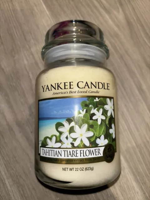 Yankee candle Tahitian Tiare Flower New Large Classic Jar New Rare Retired