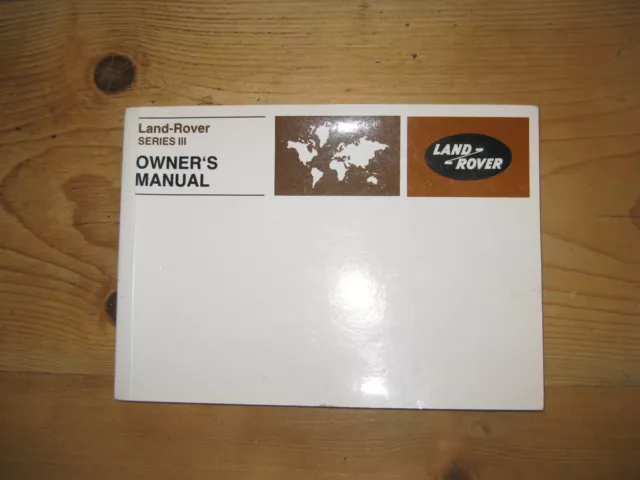 Landrover Series 3 Owners Manual