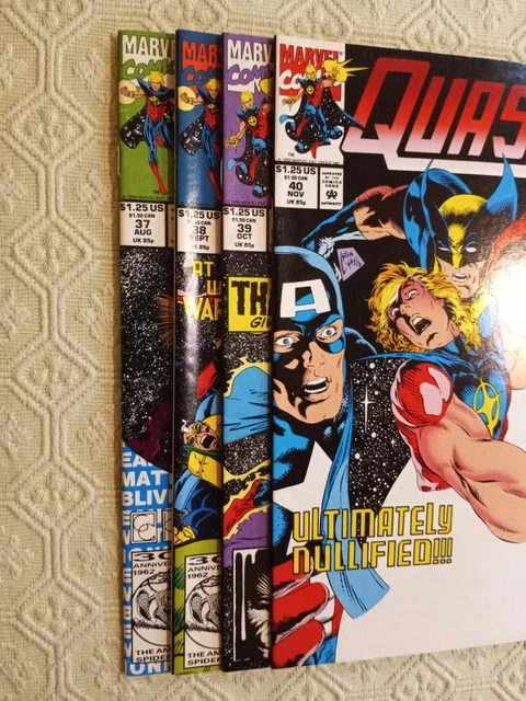 Quasar 37 38 39 40 lot 1st Caregiver Infinity War crossover 1992 Marvel MCU 7