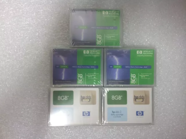 Lot Pack 5 Cartouche Cartridge Hp C5707A Dds-2 Data Mini Neuf New