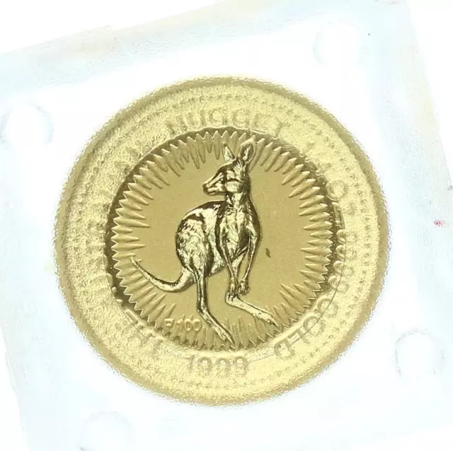 Australien Königin Elizabeth II. 25 Dollars 1999 Australien Nugget, Känguru Gold