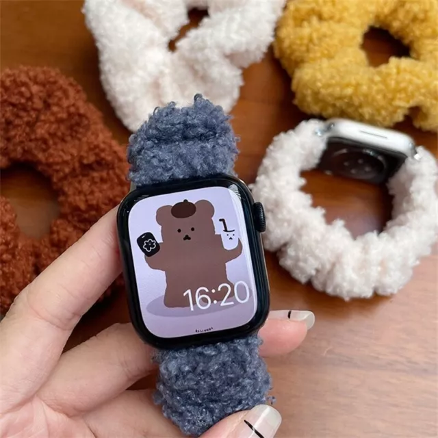 Scrunchie Apple Watch Strap for Series 5, 6, 7, 8, SE - Stylish and Comfy