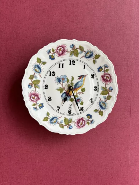 Ancienne horloge/pendule assiette mural Porcelaine De Limoges  -JAZ