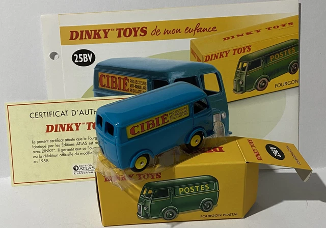 Dinky Toys 25BV Peugeot D3A – Postes – Boîte D'origine – Collection
