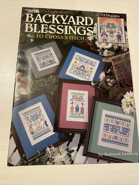 Leisure Arts Backyard Blessings  Cross Stitch Leaflet 3121