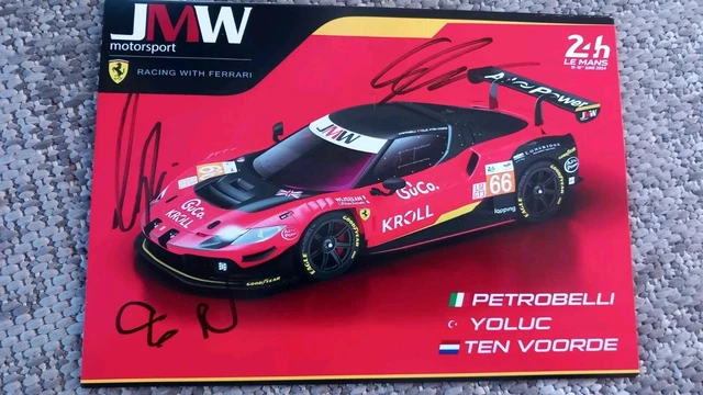 Carte Dédicacée Ferrari #51 – 24 Heures Du Mans 2025, AF Corse, 15x15