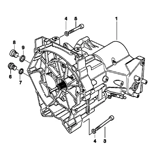 BMW R1100RT 1994-2001 Kit n°2 vis BTR inox boite de vitesse R1100 RT