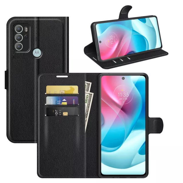 Schutz Hülle Motorola Moto G60s, Handy Tasche Wallet Case Handyhülle Etui Schale