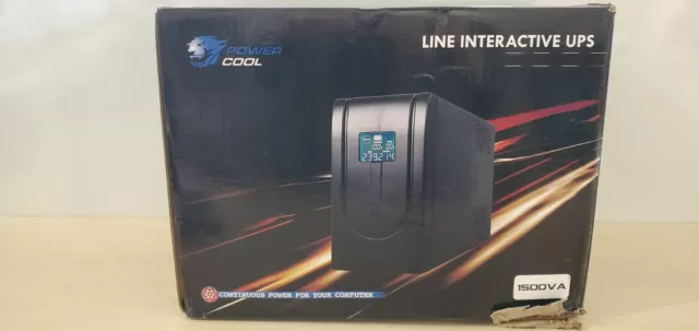 Powercool Smart UPS 1500VA 900W (UK PLUG)