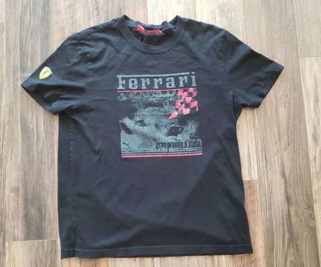Puma Ferrari Gran Premio D'italia Medium Black Shirt Cars
