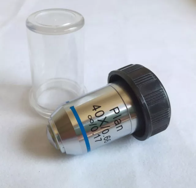 Microscope Objective Lens 40X /0.66 Spring Infinity PLAN Achromatic FotoHigh