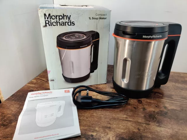 Morphy Richards 501021 Compact Soup Maker Stainless Steel 1 Litre 900W