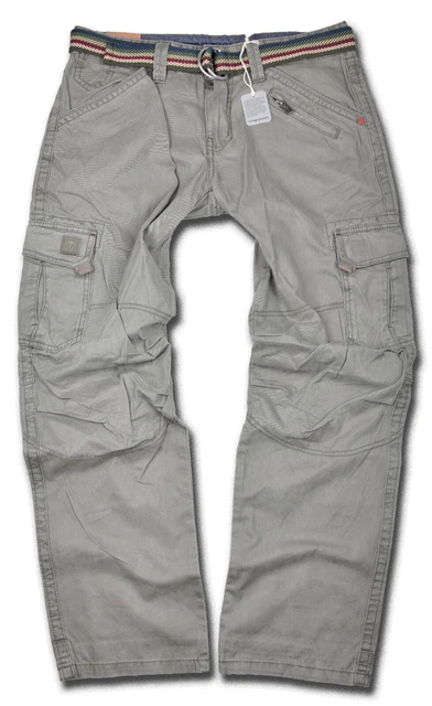 Pantalon Cargo Homme Timezone BrooklynTZ - Bleu Foncé - Coupe Régulière - 98% Coton, 2% élasthanne - Neuf Avec étiquettes