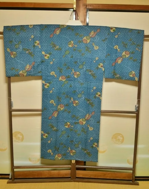 Mens Cotton? Naga- Juban Underwear Kimono Japanese vintage Jyuban 130cm /956