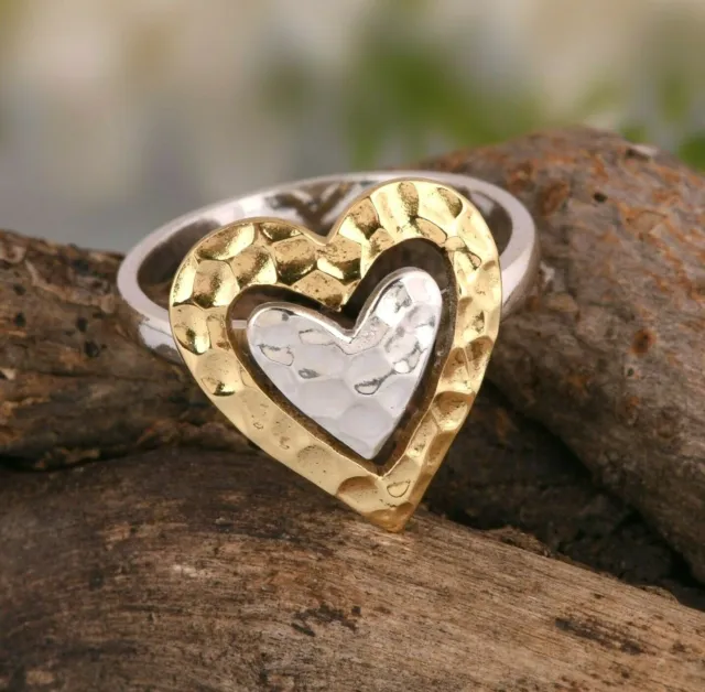 Love & Heart Shape Valentine Day Rings For Boys & Girls Unisex Ring In Silver