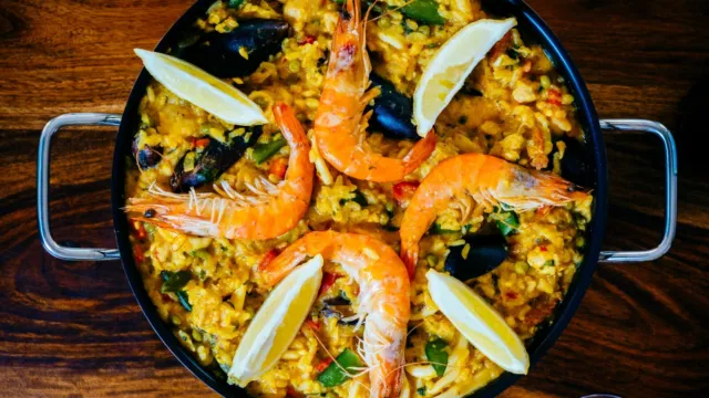 Griglia Piasta Padella Elettrica Antiaderete Paella Teppan Yaki Barbecue D .36