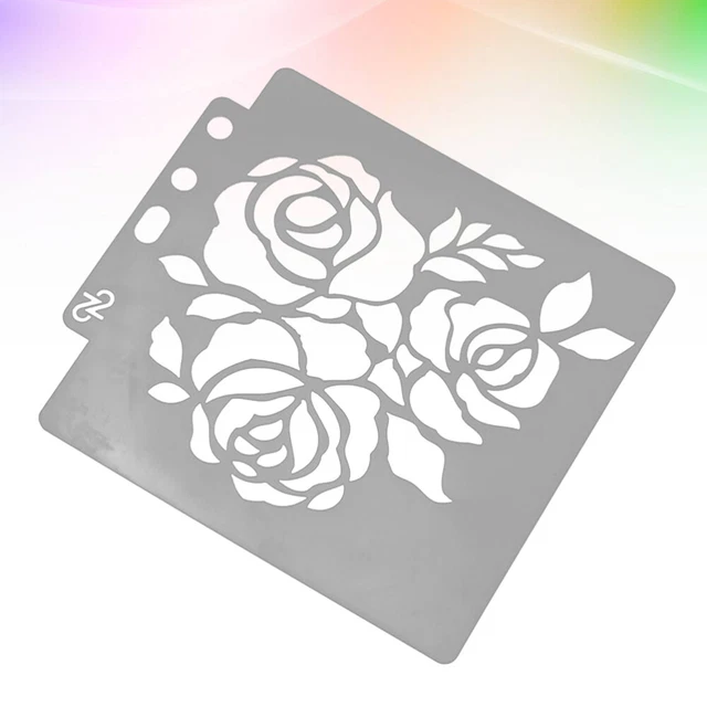 Set 16 Stencil Per Pittura – Modelli Paesaggio Riutilizzabili In PET, 15x15 Cm, Fai Da Te Su Legno E Tela