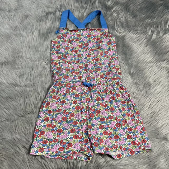 Mini Boden Girls Floral Romper Size 7-8