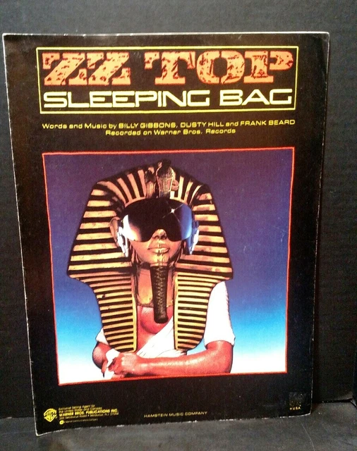 ZZ TOP SHEET Music Sleeping Bag Piano Voice Guitar Pop Rock Roll Cover