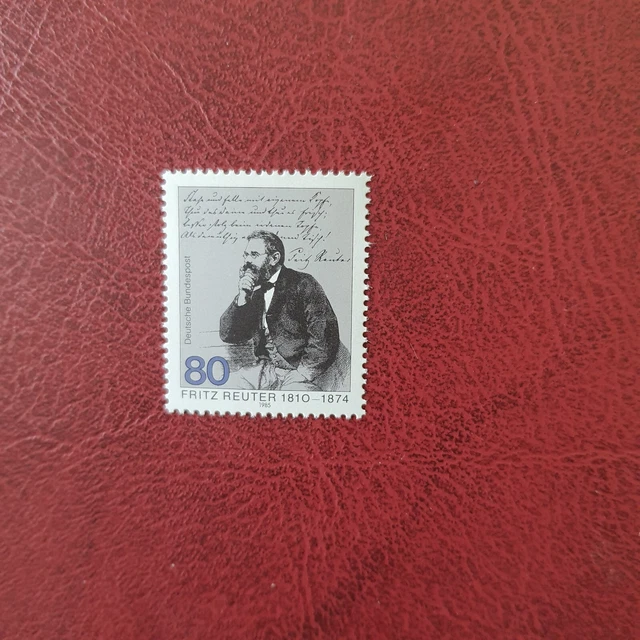 Briefmarke Bund BRD 1985, Michel 1263, Fritz Reuter, postfrisch