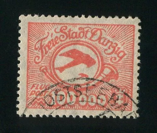 Danzig Flugpost MiNr 179F gef.stempel