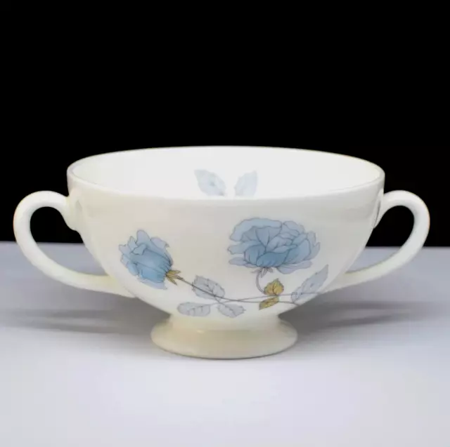 Wedgwood Ice Rose SOUP BOWL - Double Handled