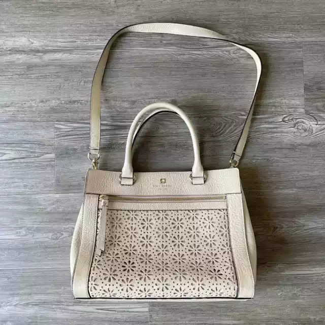 Kate Spade Romy Perri Lane Tote Daisy Bubble Cut In Cremadevie