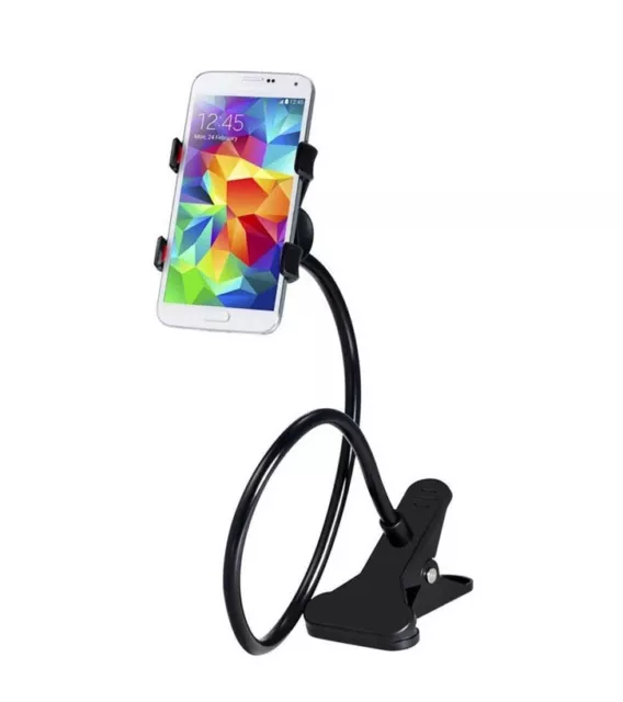 Soporte Universal Flexible Para Movil Con Pinza En Mesa Cama Smartphone Colores