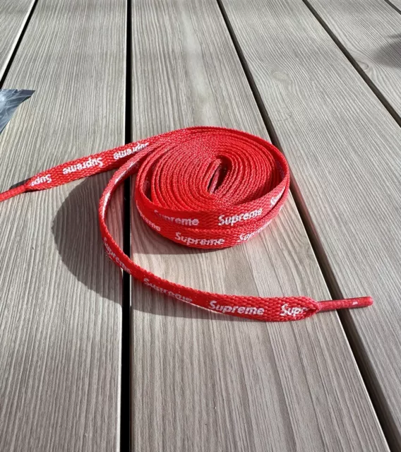 supreme red laces shoelaces Nike Air Force One Paire de lacets rouges 120cm