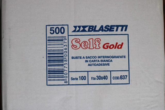 Blasetti Buste a sacco 30x40cm, Confezione da 500 Pz - Bianche