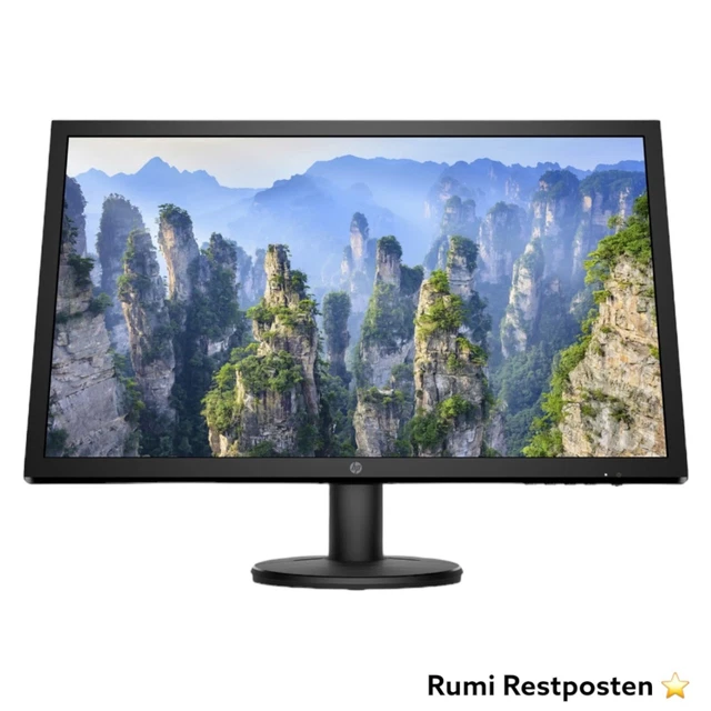 HP V24 FHD Monitor - 61 cm (24 Zoll), Full-HD IPS (1080), VGA + HDMI