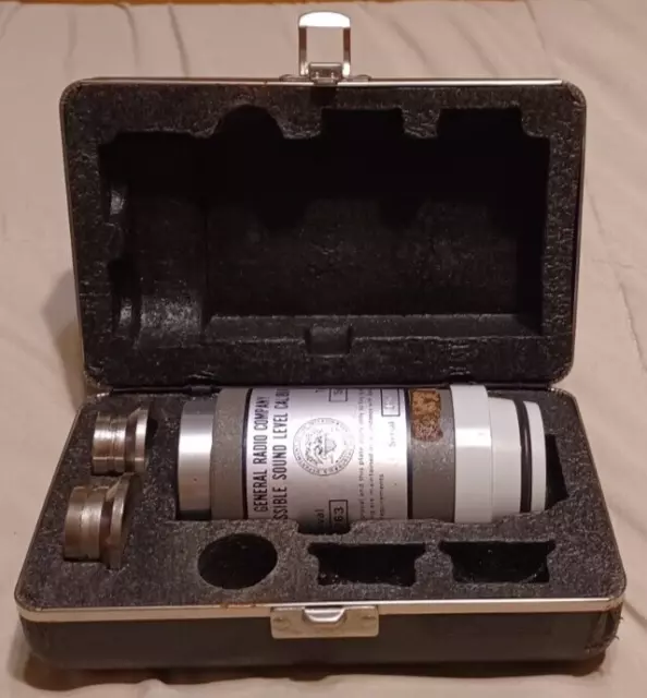 Vintage General Radio Company Type 1562-A Sound Level Calibrator & Case Untested