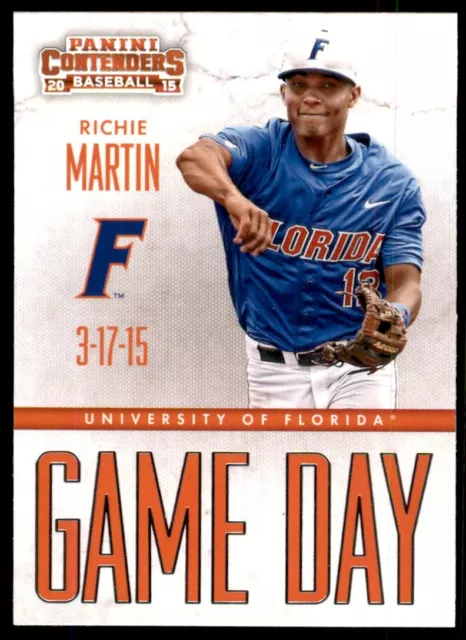 2015 Panini Contenders Game Day Richie Martin Florida Gators #11