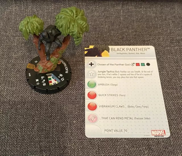 HeroClix Marvel Civil War SLOP 109 Black Panther Limited Edition LE