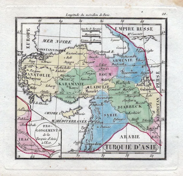 ca.1800 Asia Asien China Türkiye Persia Arabia Japan India Karte map Kupf 159575