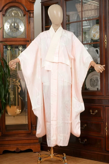 Dear Vanilla Japanese Juban Undergown Women's Kimono Genuine Vintage Mint