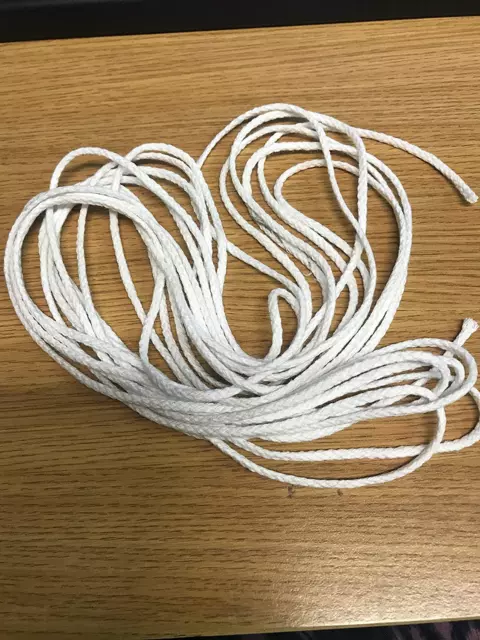 1/8 Round Braided Cotton Linen Drawcord Drawstring Cord (3, 5 or 10 yards)