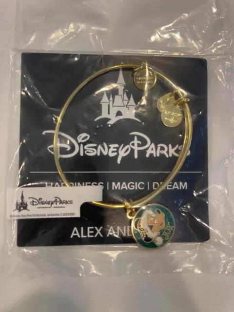 Authentic Alex and Ani Disney Parks Santa Mickey EWB Yellow Gold Charm Bracelet