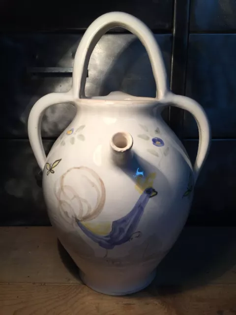 Pichet Broc Céramique La Chapelle Des Pots Signé LR H 31,5