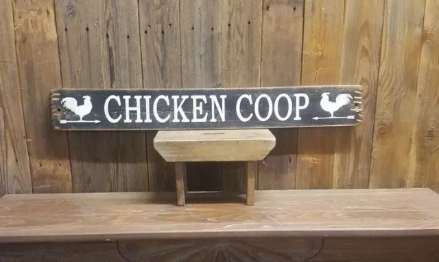 Chicken Coop Rustic Wood Sign/Farm/Ranch/Rooster/Hen/Eggs/Kitchen/Farmhouse