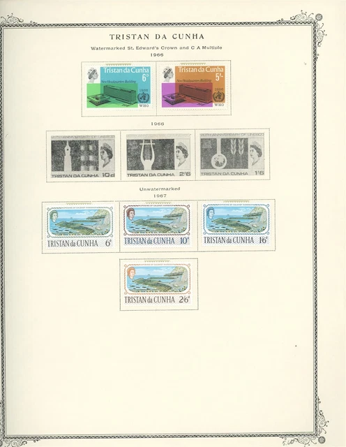 TRISTAN DA CUNHA Album Page Lot #149 - SEE SCAN - $$$