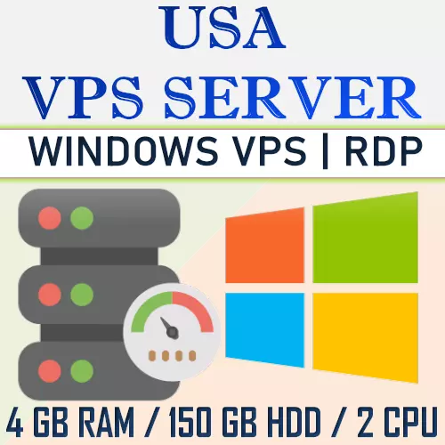 USA Windows VPS RDP Server/ Windows VPS Hosting - 4GB RAM + 150GB HDD