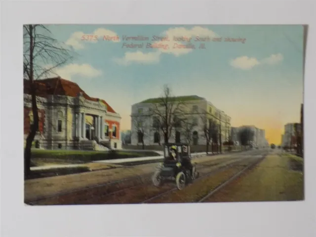 Danville, Illinois IL ~ North Vermilion Street Looking South 1911 L704