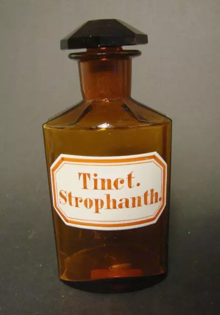 Apothekenflasche / Standgefäß Tinct. Strophant.