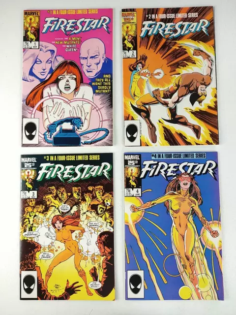 Firestar #1-4 Complete Set Lot (1985 Marvel Comics) Limited Series 1 2 3 4 X-Men
